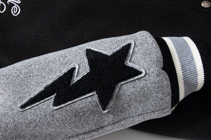 BAPE Baseball Embroidered stars Jacket